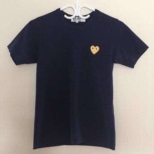 Comme des garcons PLAY Womens Basic Logo Tee - M